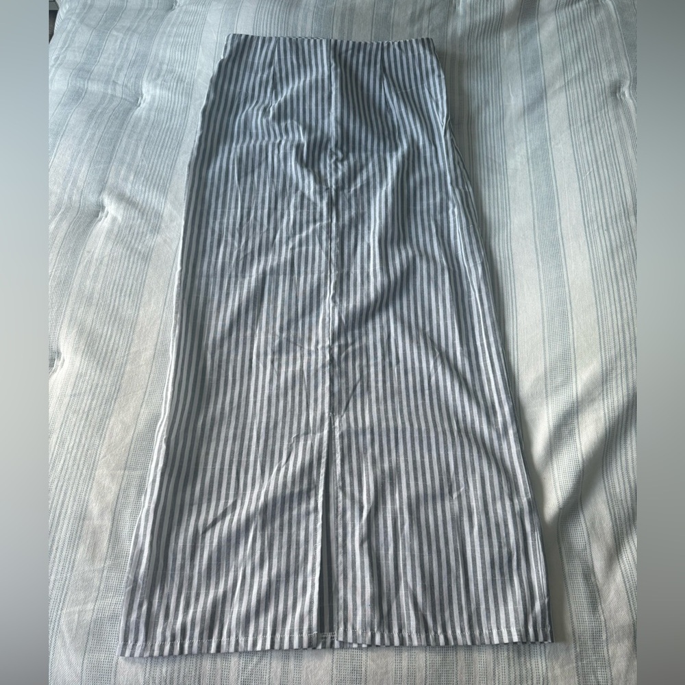 Striped maxi skirt